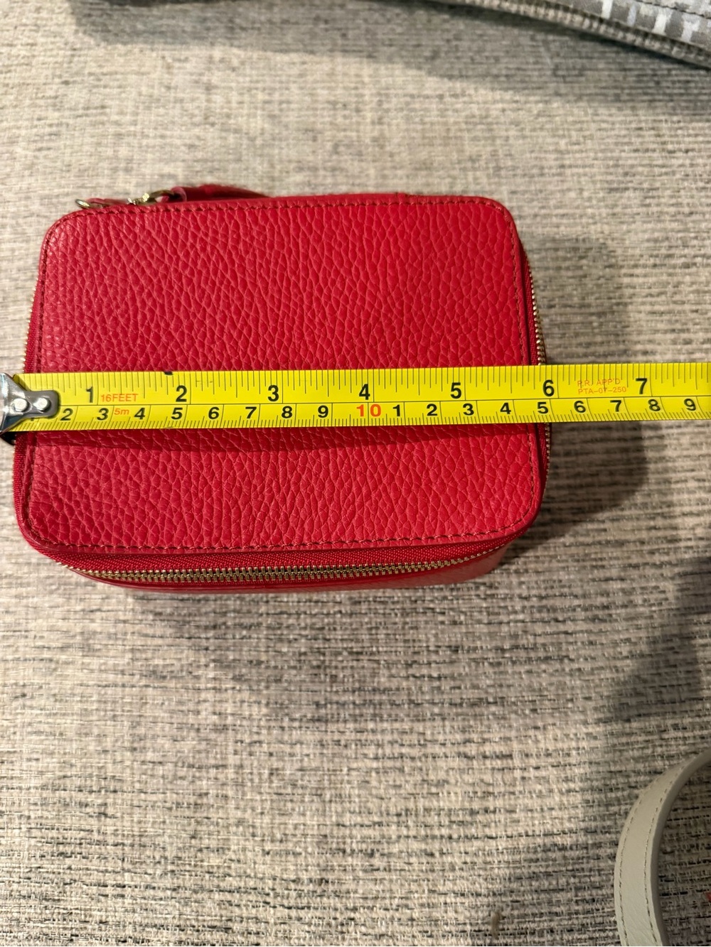 Cuyana Red Leather Travel Jewelry Case Jewelry Box Tassels EUC - Picture 9 of 11